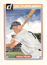 1983 Donruss Hall of Fame Heroes #7 Mickey Mantle New York Yankees