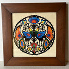 VTG 1970s Folk Art Scherenschnitte Silhouette Birds PA German Distelfink