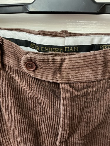 PETER CHRISTIAN Hose Herren W42 braun Cord Jumbo Cord gerades Bein - Bild 2 von 5