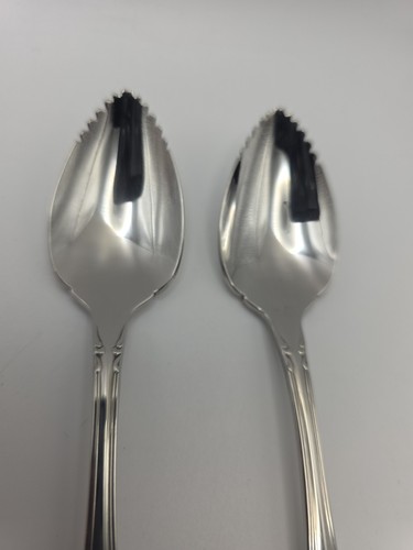 Set 4 cucchiai pompelmo Oneida WHITTIER lucidi Oneidaware posate inox - Foto 2 di 6