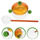  Glass Mixing Bowl with Lid Saucepan Cookware for Stovetop Cooking Pots