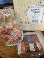    Enesco Cherished Teddies Hannah 1997 Autumn Brings A Season Of Thanksgiving