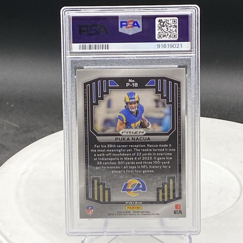 2023 Prizm Puka Nacua Profile PSA 9 - Bild 2 von 2