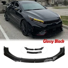 For Kia Forte 2010-2023 Front Bumper Lip Spoiler Lower Splitter Glossy Black UP