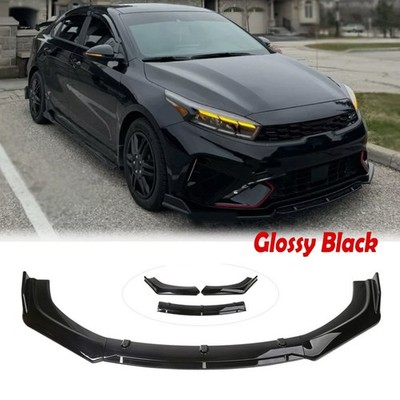 For Kia Forte 2010-2023 Front Bumper Lip Spoiler Lower Splitter Glossy Black UP