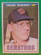 1967 Topps FRANK HOWARD #255 Washington Senators EX+ Clean & Smooth, Great Color