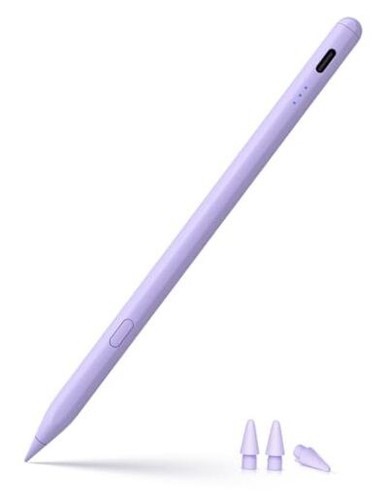 Stylus Pen for ipad 2018-2025, USB-C Fast Charging Pencil, Pixel-Perfect Purple - 第 1/7 張圖片