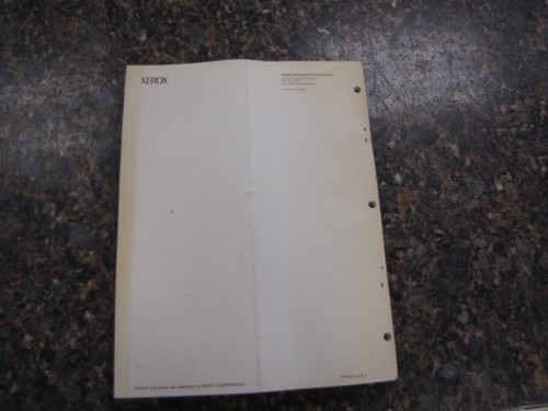 RARE Vintage Xerox Diablo Systems Model 630/630 ECS Maintenance Manual 1983 - Afbeelding 9 van 9