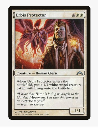 Urbis Protector | MTG GTC | Human Cleric ETB Angel Token EDH | LP - Picture 1 of 3