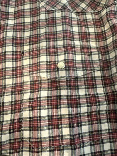 The Kooples Shirt Mens Size XXL Check Long Sleeve Logo New Pearl Snap Fringe - Picture 3 of 17