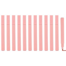 12 Pcs Aesthetic Highlighters, Broad Tip Marker Pens, Red