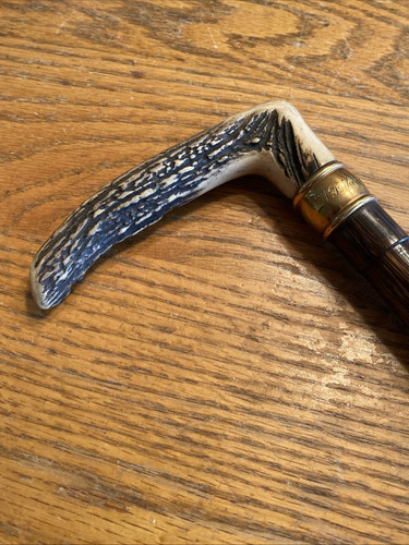 Tiffany Co 18 Kt Gold  Band / Elk horn Cane - Victorian