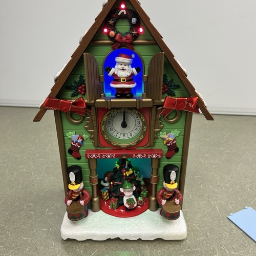 Avon Cuckoo Clock Tick Tock Til Christmas Santa Animated Musical 2011 Working - Picture 10 of 14