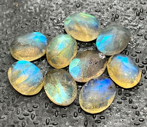 Piedra lunar labradorita natural corte ovalado AAA piedra preciosa suelta para hacer todas las joyas - Imagen 7 de 16