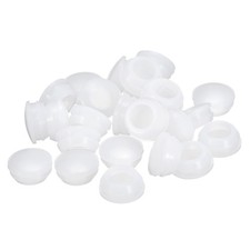 25Pcs Silicone Plugs, Rubber Round Hole Plugs for 18-19mm Hole, Translucent