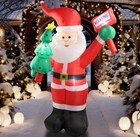 6Ft Christmas Inflatable Santa Claus With LED Light Blow Up Outdoor Yard Decor