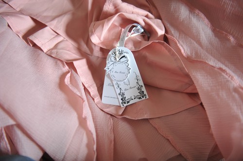 Vestido Formal Fabulour MISS ROSIER Salmón Crepé. Talla 16. PVP £140 - Imagen 3 de 6