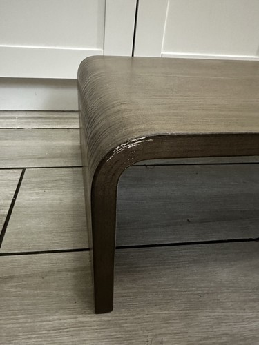 Lovesac Sactional Table Ottoman Weathered Ash Solid Table Open Box Imperfections - Picture 3 of 8