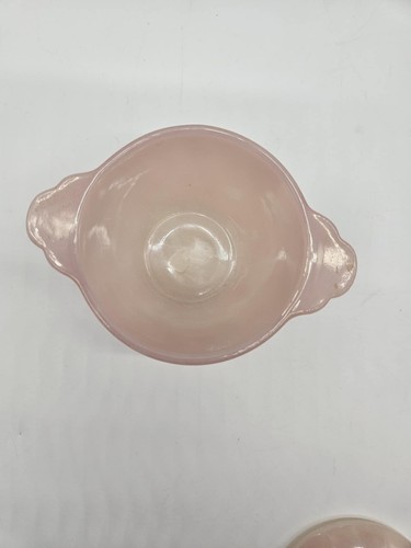 Vintage Feuerkönig Rosa Wirbel Zuckerbecher mit Deckel - Bild 6 von 7