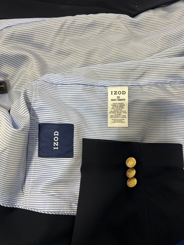 Boys Dress/Cotillion outfit, IZOD blazer, khakis, shirt & VV silk tie, Size 20 - Picture 2 of 9
