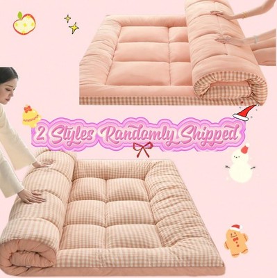 Japanese Style Floor Mattress Topper - 2.5'' Queen Size Foldable Pad-FGQA