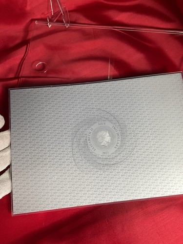 2021 Niue LOTR #323 of #2000 MIDDLE EARTH MAP#35g .999 Silver Foil/Coin+BONUS - Picture 15 of 22