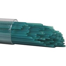 Oceanside Stringers Approx.1/25"DIA.x17"L. Peacock Green Opal 5OZ. Tube 96 COE.