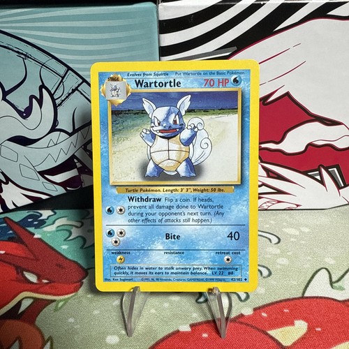 1999 Pokémon Wartortle Evolution Box ERROR Base Set 42/102 MISPRINT | Played