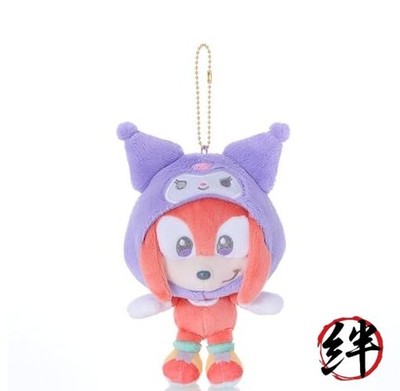 SEGA FAVE SONIC & FRIENDS Sanrio Figuren Maskottchen Knuckles x Kuromi