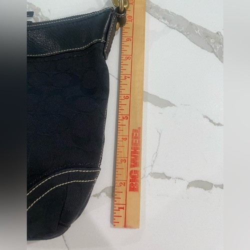 Coach Vintage Soho Slim Duffle Signature Logo Black Canvas & Leather - Bild 11 von 15