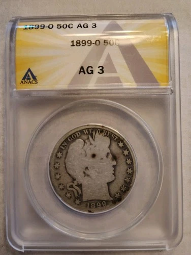 1899 O Silver Barber Half Dollar