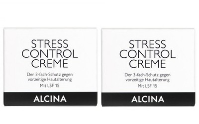 2x Alcina pflegende Kosmetik Stress Control Creme 50 ml