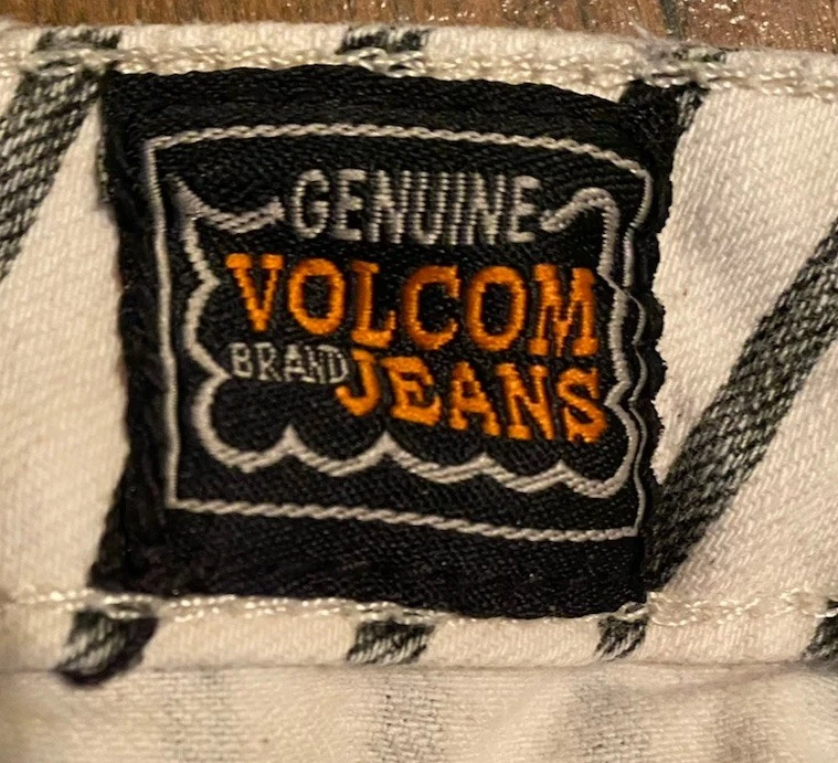 #1133 Volcom Jeans Girls Liberator Striped Legging Ankle Fit Size 5 - Image 4 of 4