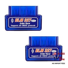 OBDII Car Auto Diagnostic Scanner, ELM327 Automotivetooth Scan Tool 2 PCS Blue