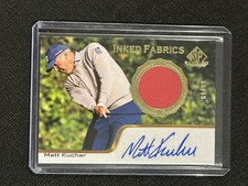 2024 SP Game Used Matt Kuchar Inked Fabrics /99 Auto
