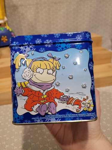 VTG Nickelodeon Spongebob Tissue Box Address Book Plankton Cup Rugrats Tin Lot - Picture 11 of 24