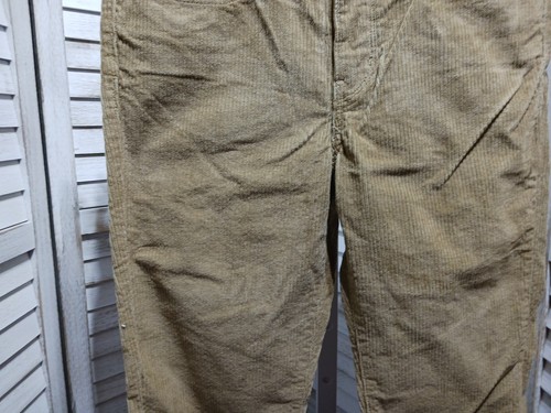 Pantalone donna Levis 314 taglia 28 x 30 marrone chiaro modellante dritto velluto a coste tasche logo - Foto 3 di 18