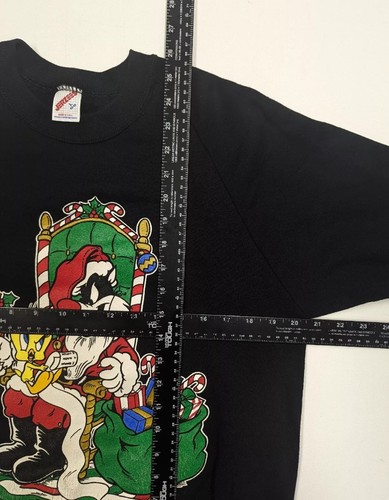 VTG Looney Tunes Christmas Tweety Sylvester Sweatshirt Crewneck Vintage 1993 - Picture 5 of 5