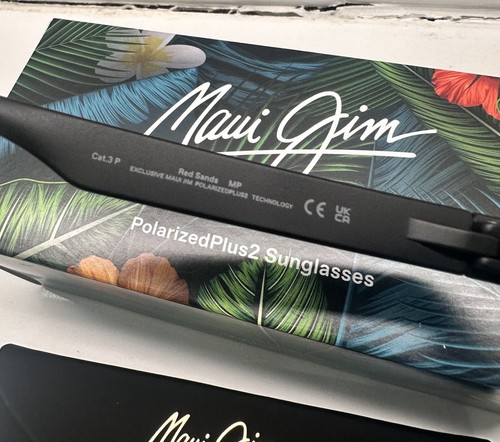 NEU Maui Jim Red Sands Sonnenbrille matt schwarz grau polarisiert MJ0432S-001 - Bild 7 von 8