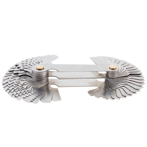 55 Degree Metric 60 Degree Thread Pitch Gauges Kit Screw Thread Pitch Tool New - Picture 3 of 12