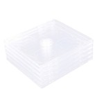  5pcs Dual Cd Jewel Case With Assembled Clear Tray Standard Empty Clear
