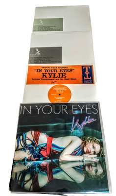 KYLIE MINOGUE IN YOUR EYES 3 x  UK VINYL 12'' PROMO - FREE CUSTOM PIC WALLET