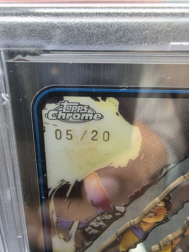 2025 TOPPS CHROME MARVEL | CLAWED CHROME [#5/20] SOLARUS 8 PSA 5 POP 1 - Picture 3 of 3
