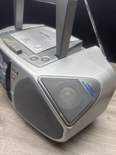 Aiwa CSD-FD81U CD Stereo Radio ohne Fernbedienung, getestet; bitte Beschreibung lesen - Bild 2 von 7