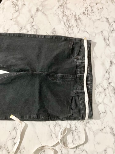 Womens 32 Waist Size 14 Black Slightly Faded Skinny Jeans - Picture 5 of 9