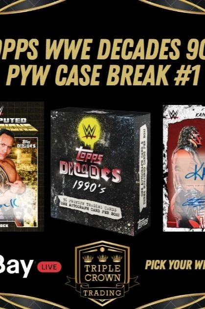 NEW! Topps WWE Decades 90's Case Break #1 - Triple Crown Trading