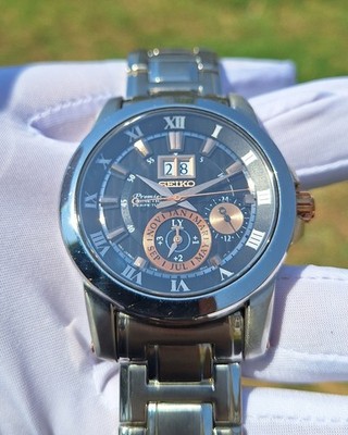 SEIKO Premier KINETIC メンズ　腕時計 Seiko Premier Kinetic Perpetual Calendar Men's Watch SNP136P1 | eBay