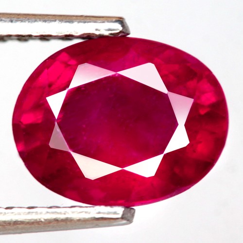 1.94Ct. Natural Gemstone Ruby Hot Red Oval Facet Heated Madagascar Ravishing! - Picture 1 of 7
