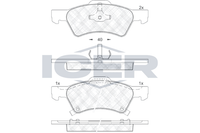 Bremsbelagsatz Vorne Ate-System FüR Chrysler Voyager IV RG RS VAN S Dodge 00-08