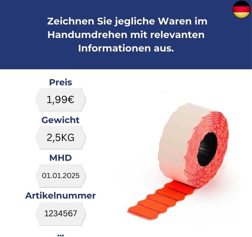 9.000 selbstklebende Etiketten "Sonderpreis" für Preisauszeichner (rot / - Bild 3 von 7